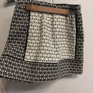 J Crew Textured Block Print Mini Skirt
